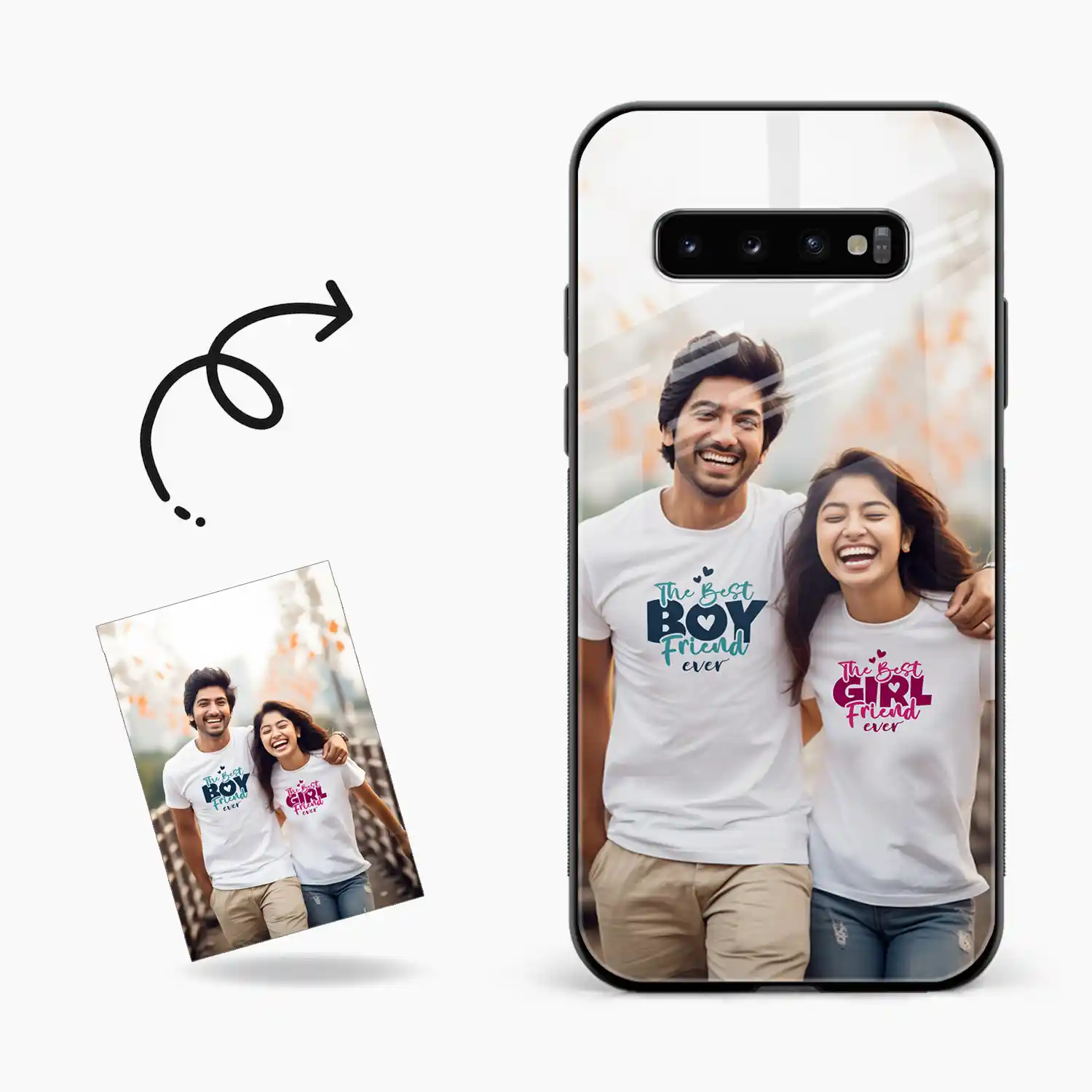 Customised Photo Printed Samsung S10 Plus Back Cover