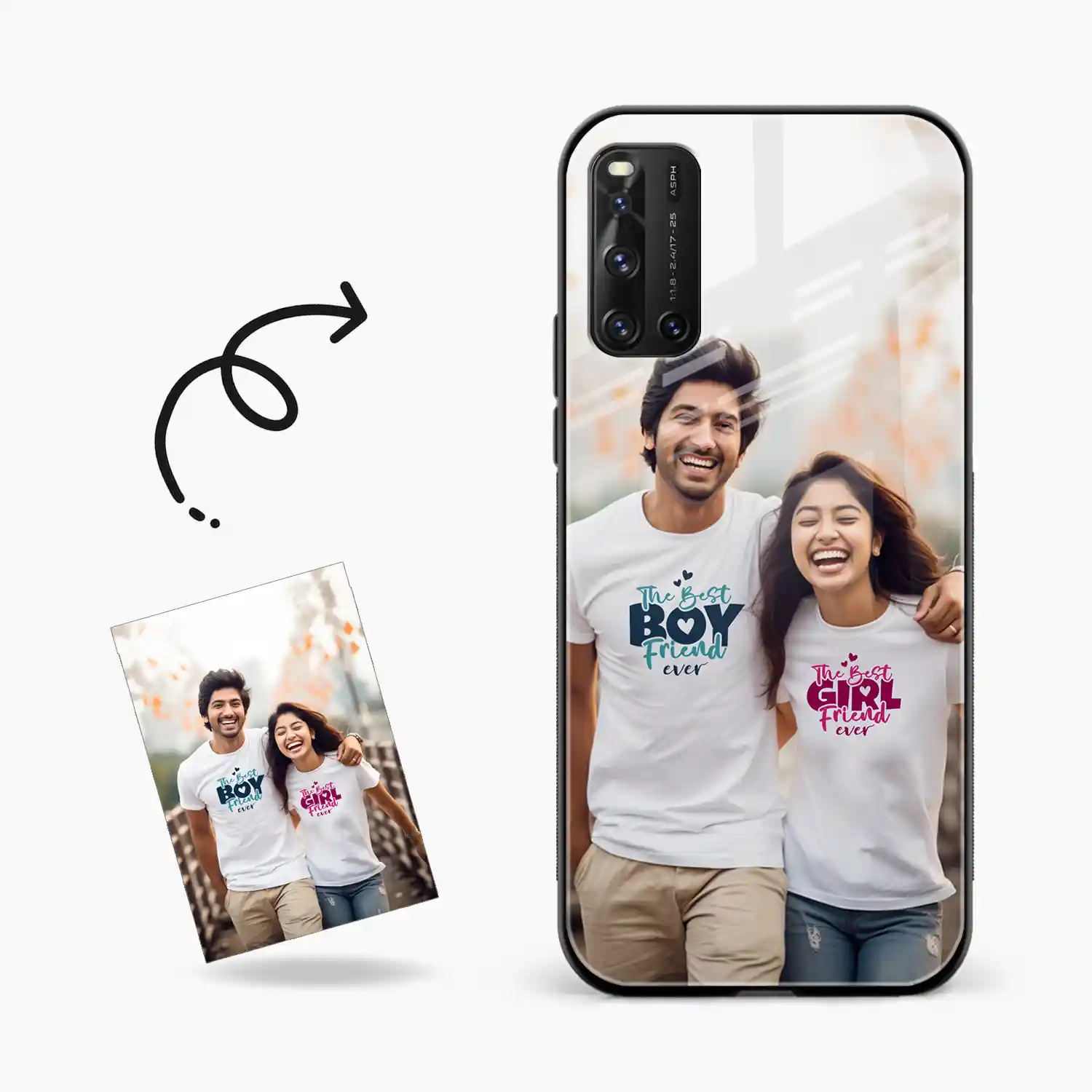 Customised Photo Printed Vivo V19 Back Cover
