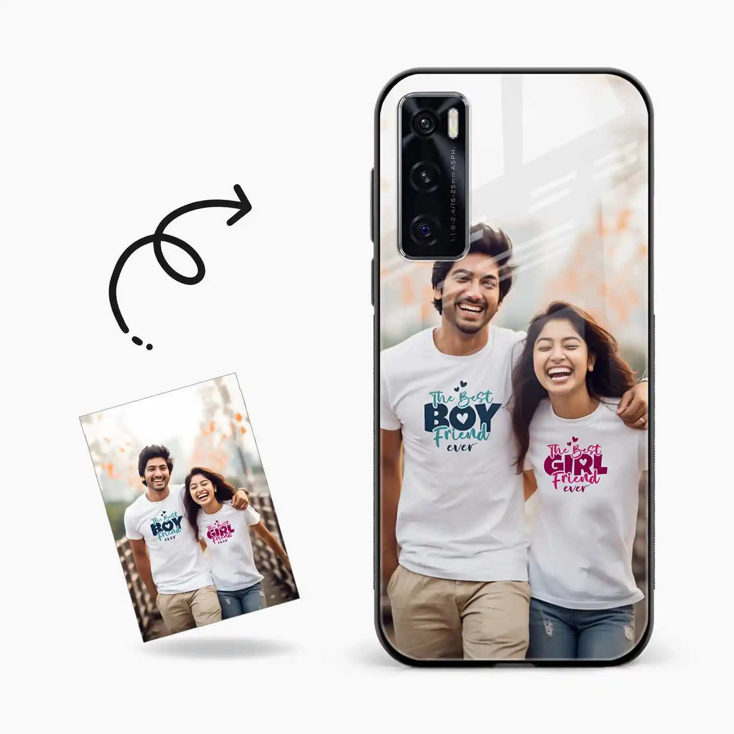 Customised Photo Printed Vivo V20 SE Back Cover