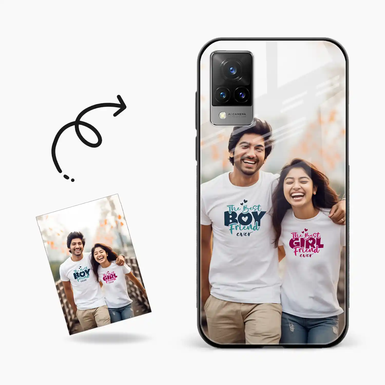 Customised Photo Printed Vivo V21s Back Cover