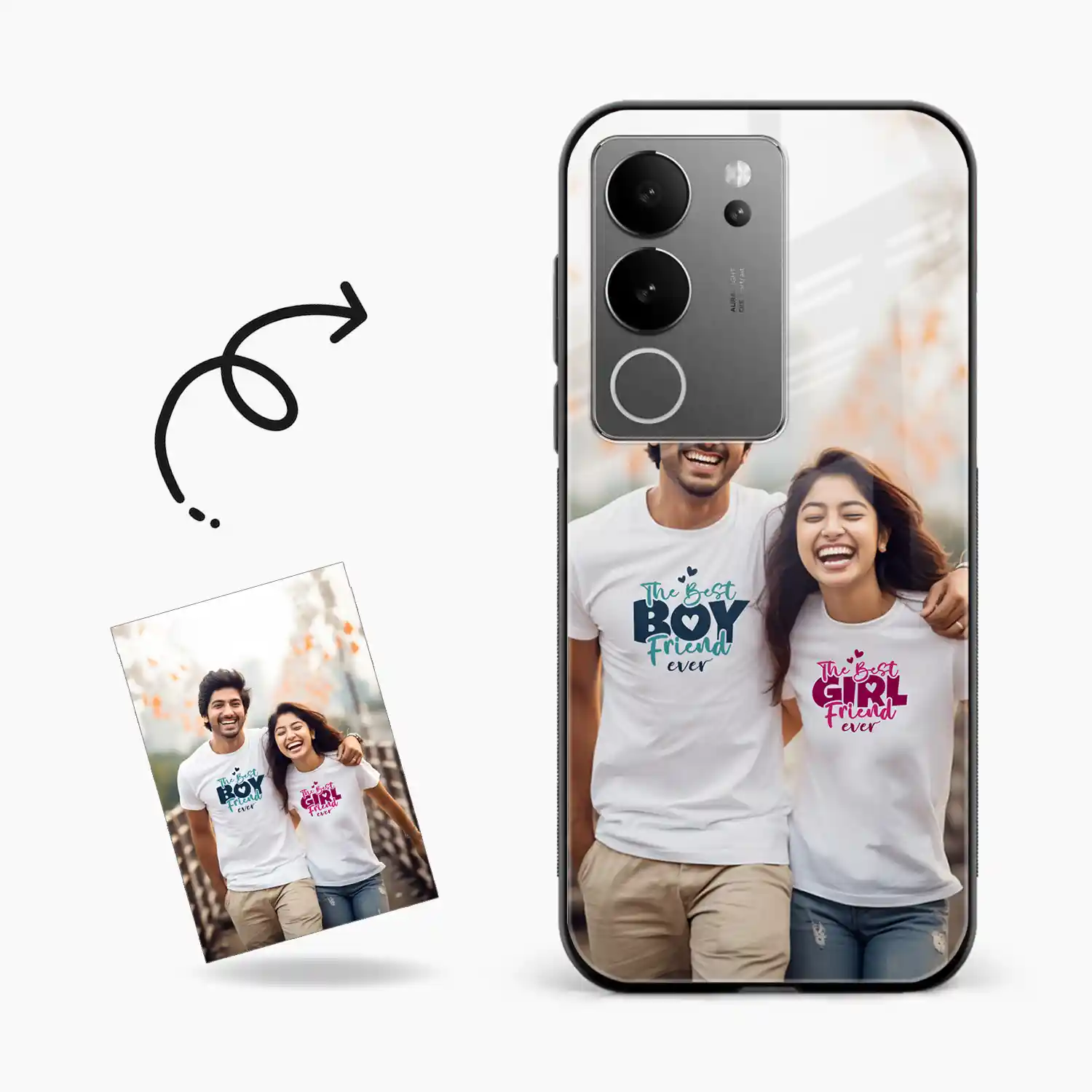 Customised Photo Printed Vivo V29 Back Cover