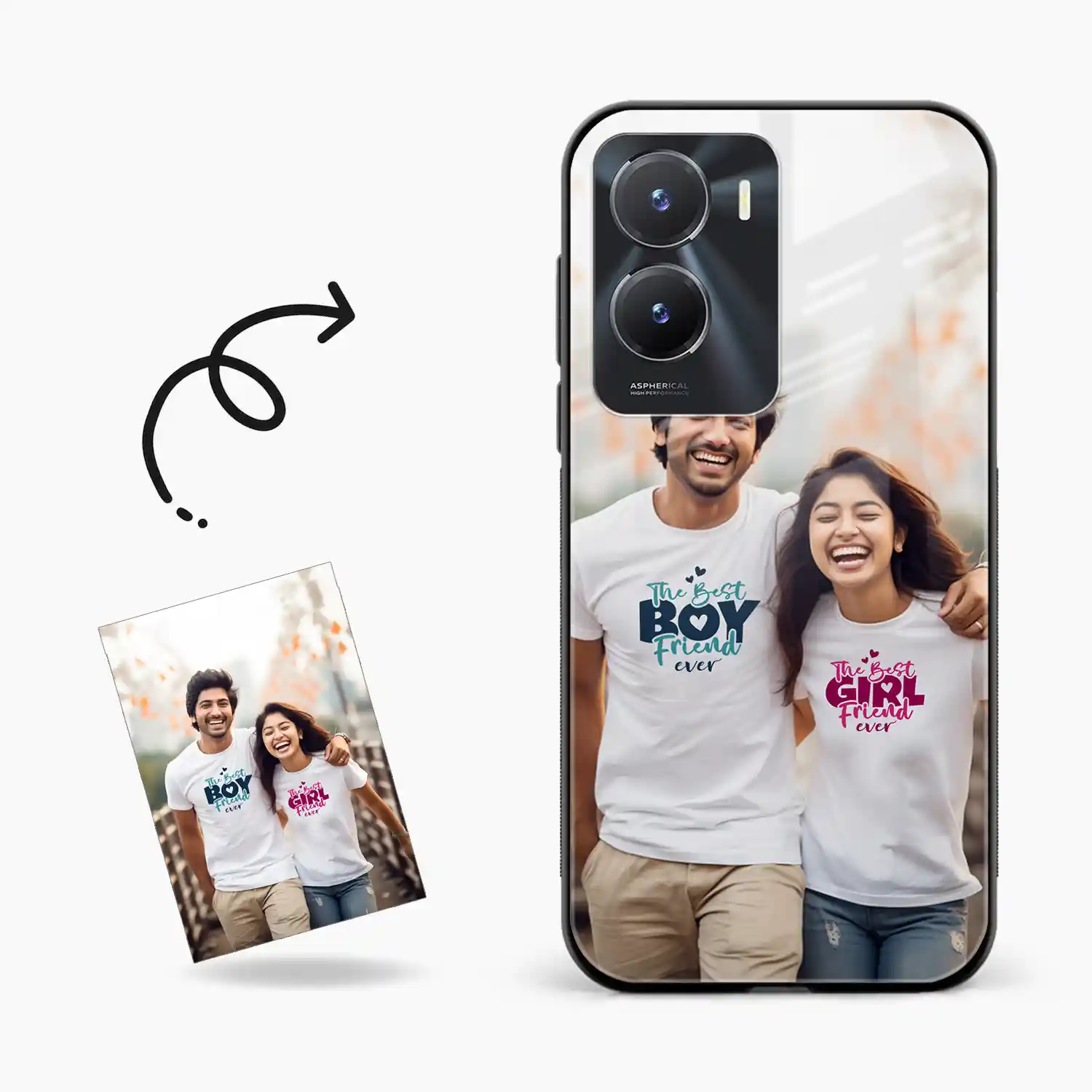 Customised Photo Printed Vivo V29e Back Cover
