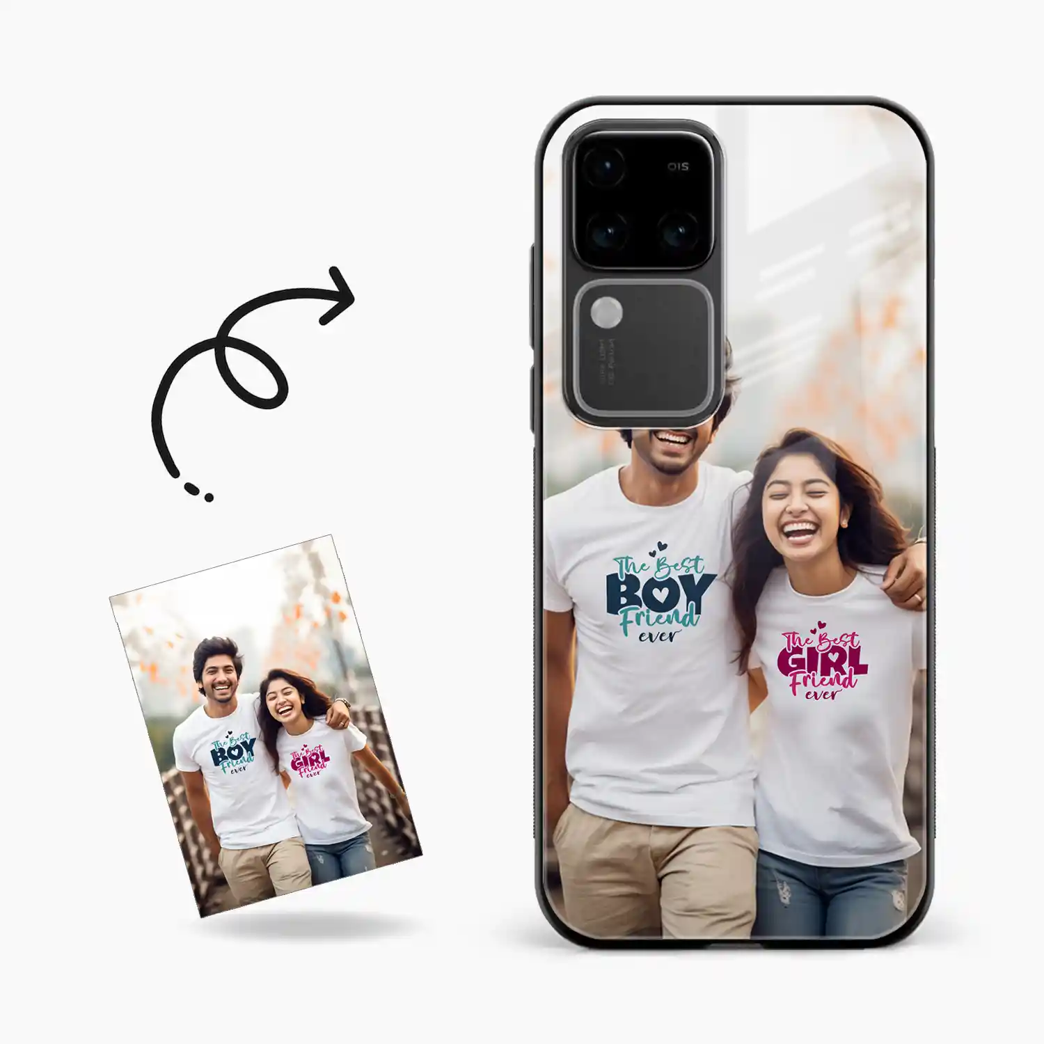 Customised Photo Printed Vivo V30 Back Cover