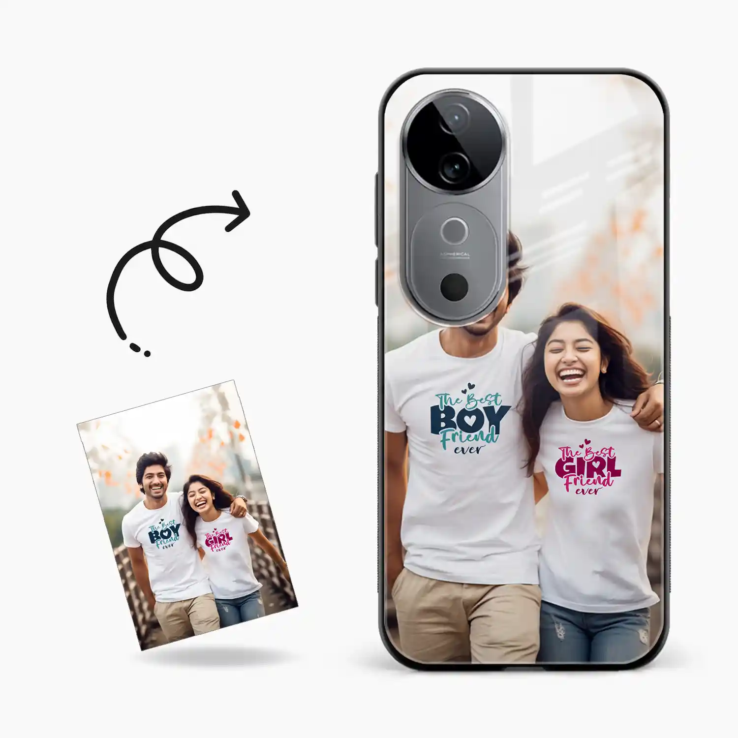 Customised Photo Printed Vivo V40 5G Back Cover