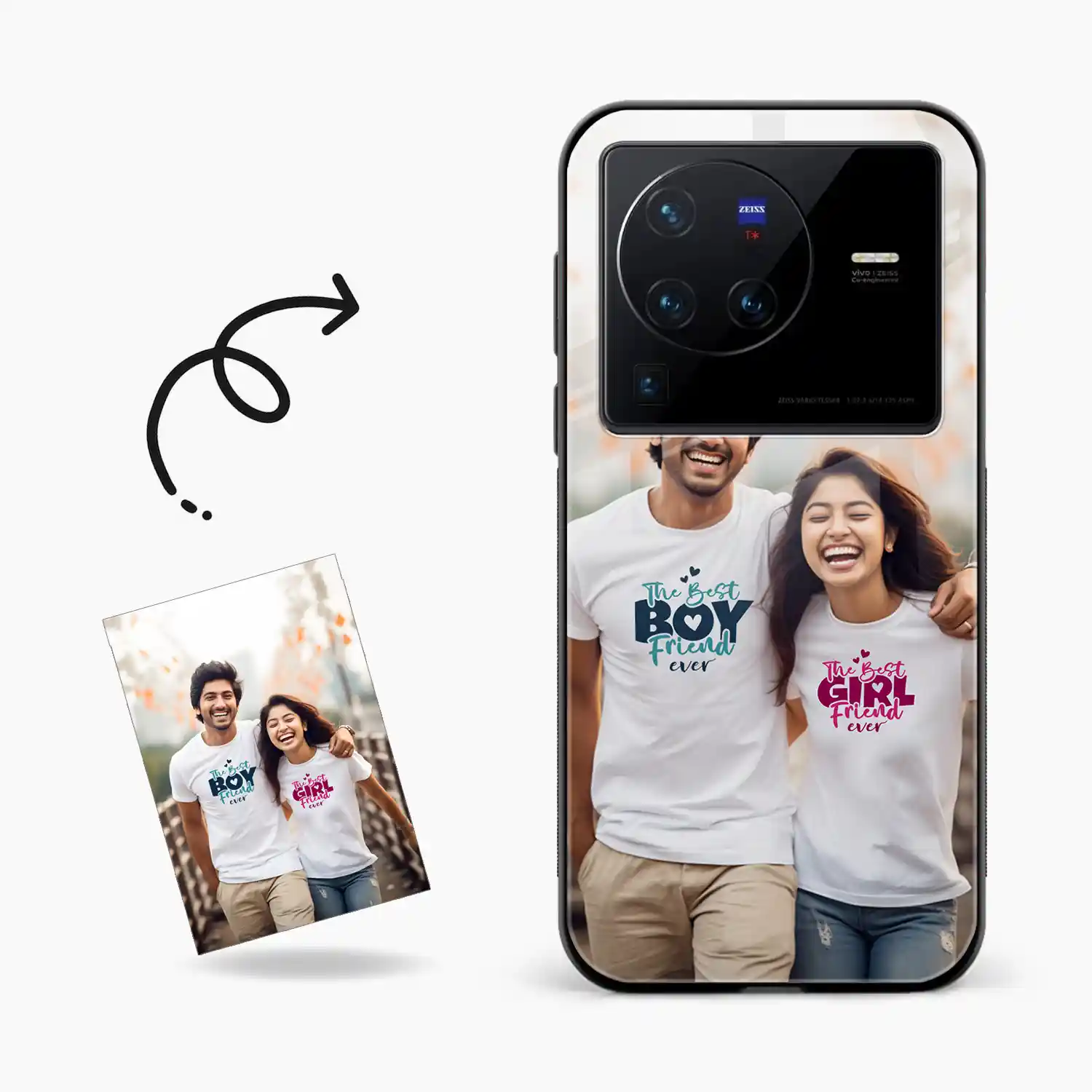 Customised Photo Printed Vivo X80 Pro Back Cover