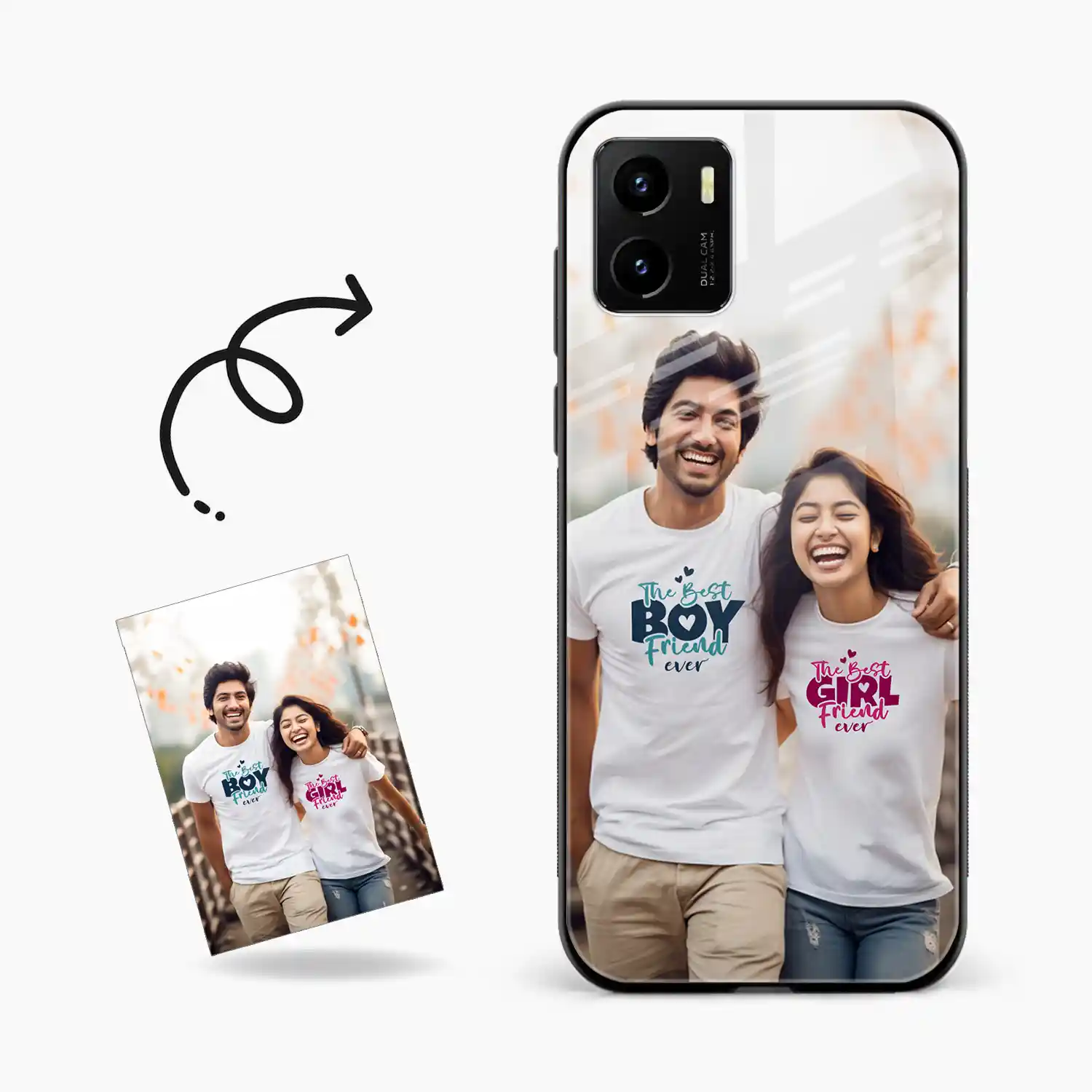 Customised Photo Printed Vivo Y15s Back Cover