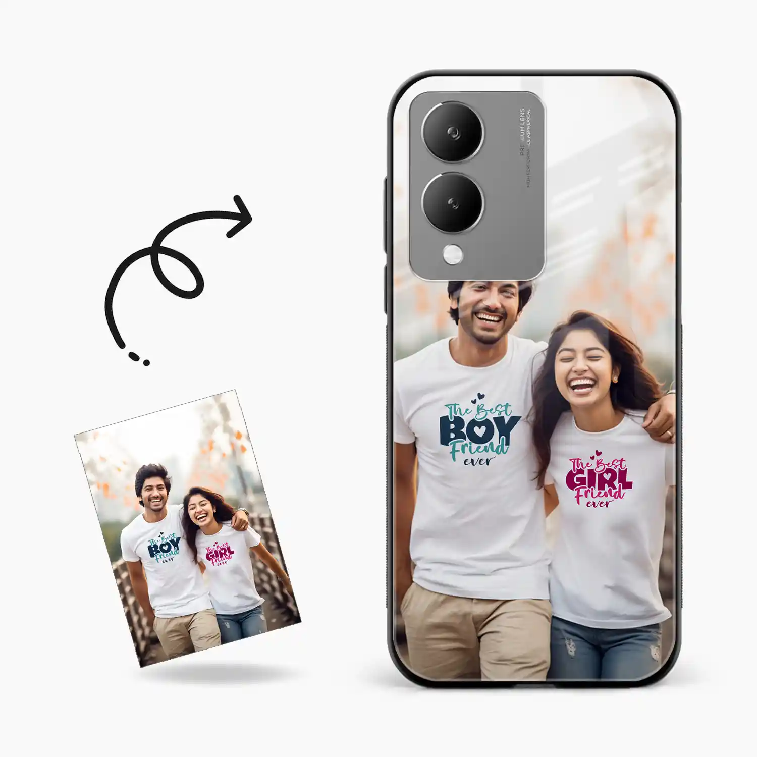 Customised Photo Printed Vivo Y17s Back Cover