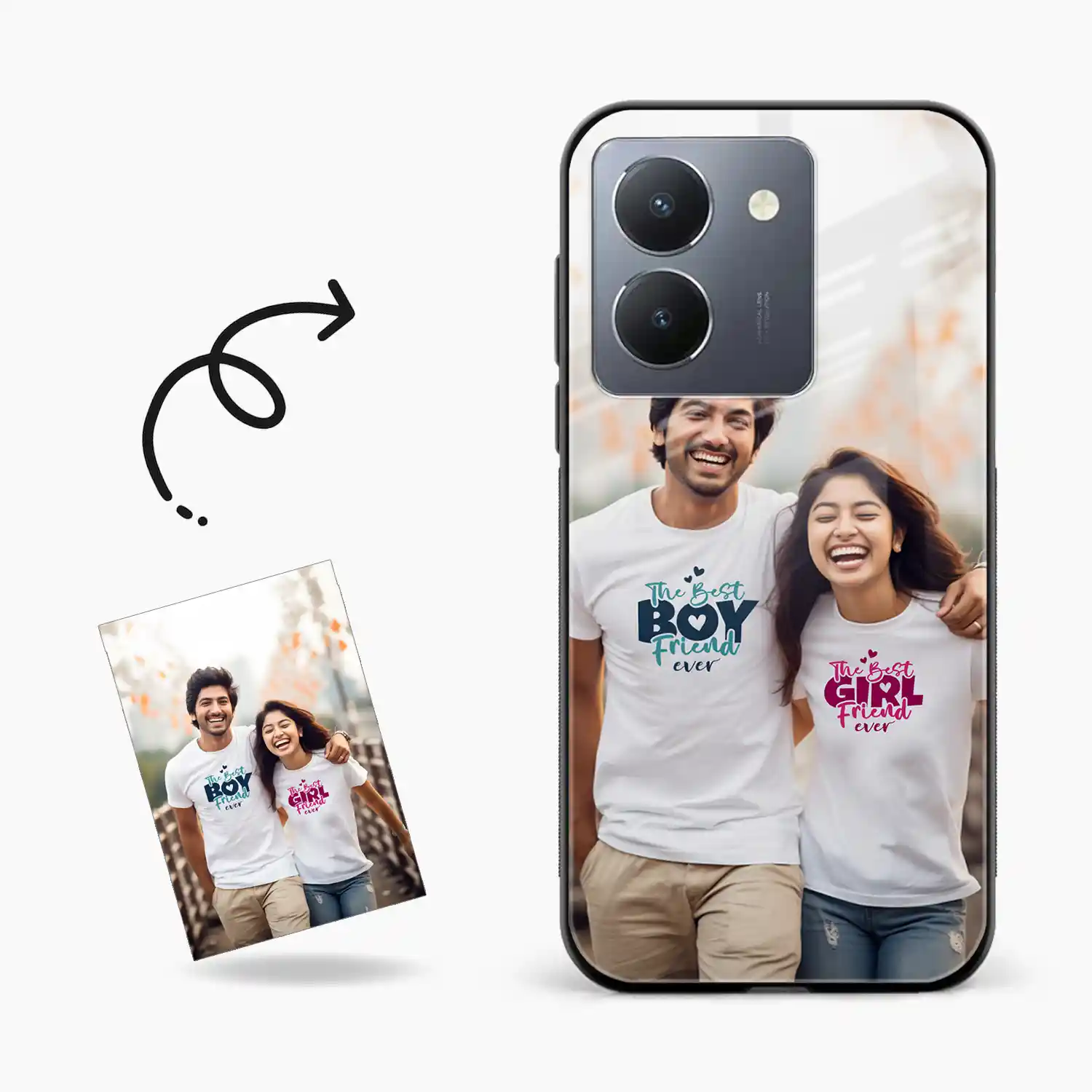 Customised Photo Printed Vivo Y36 Back Cover